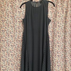 Ann Taylor patterned midi dress